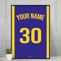 Personalized Basketball Poster - Jersey