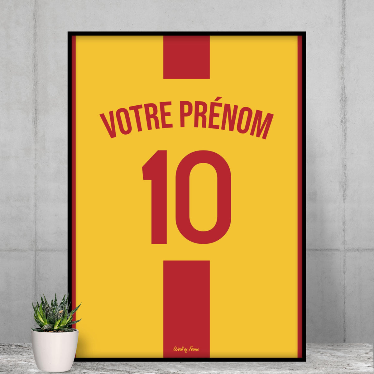 Affiche maillot Foot Personnalisable