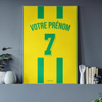 Affiche maillot Foot Personnalisable