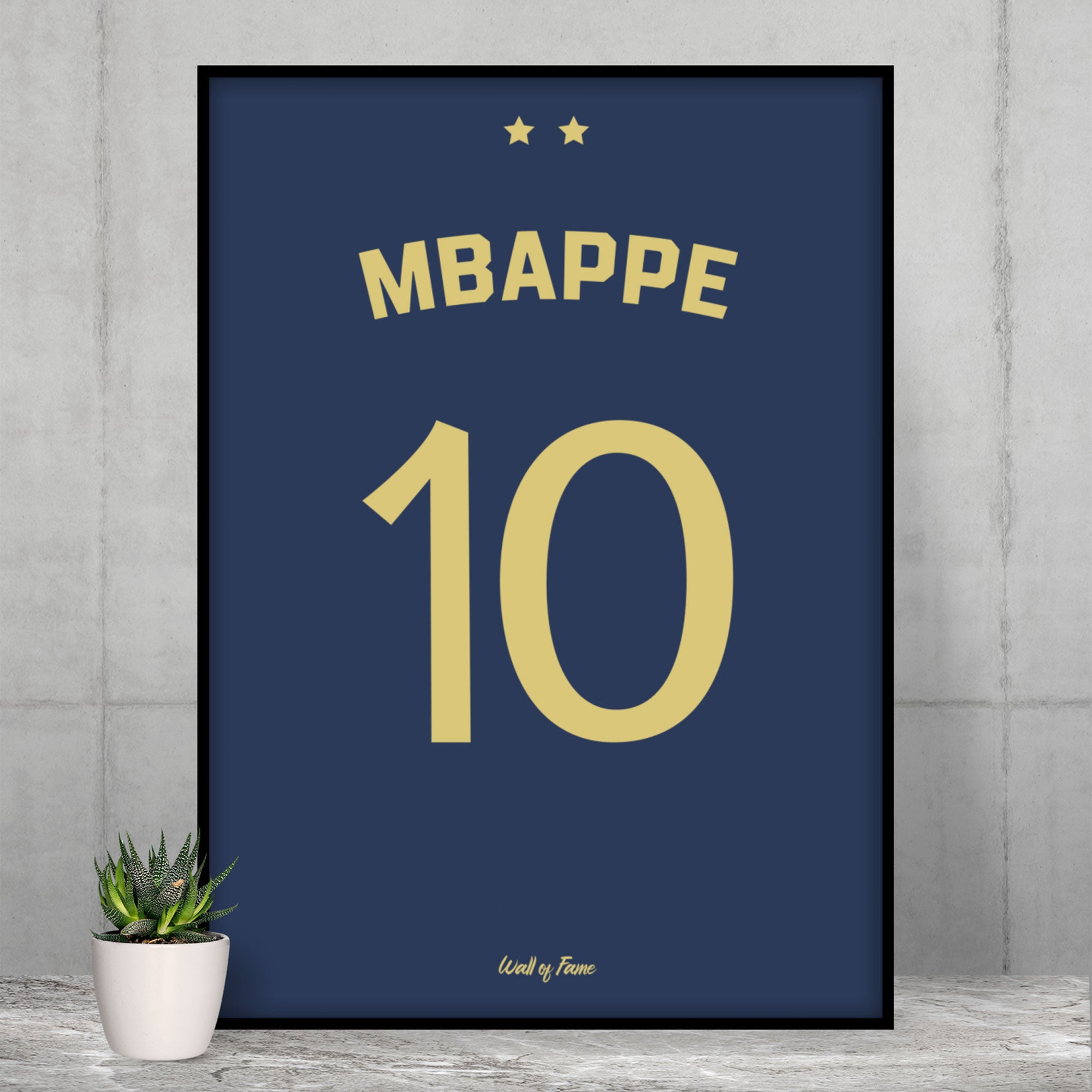Affiche Maillot Football - Mbappe France