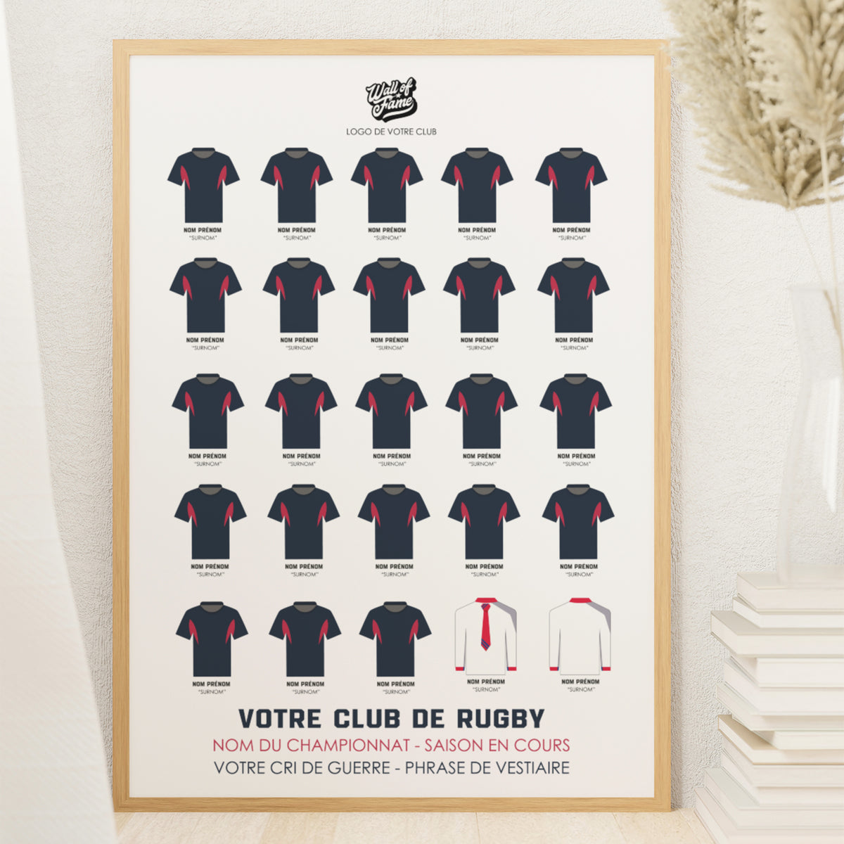 Votre club de rugby personnalisable