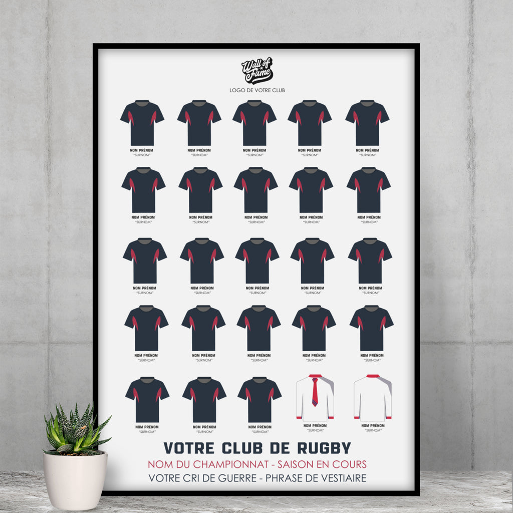 Votre club de rugby personnalisable