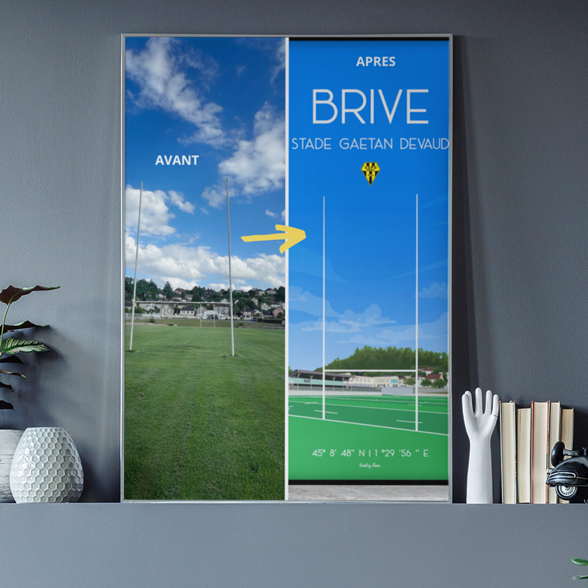 Stade de rugby personnalisable