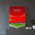 Poster Biarritz - Stade Aguilera
