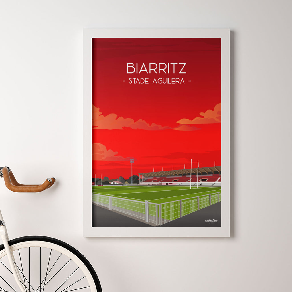 Poster Biarritz - Stade Aguilera