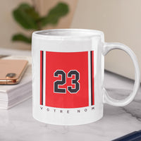 Customizable basketball mug