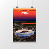 Lyon - Stade de football vu du ciel