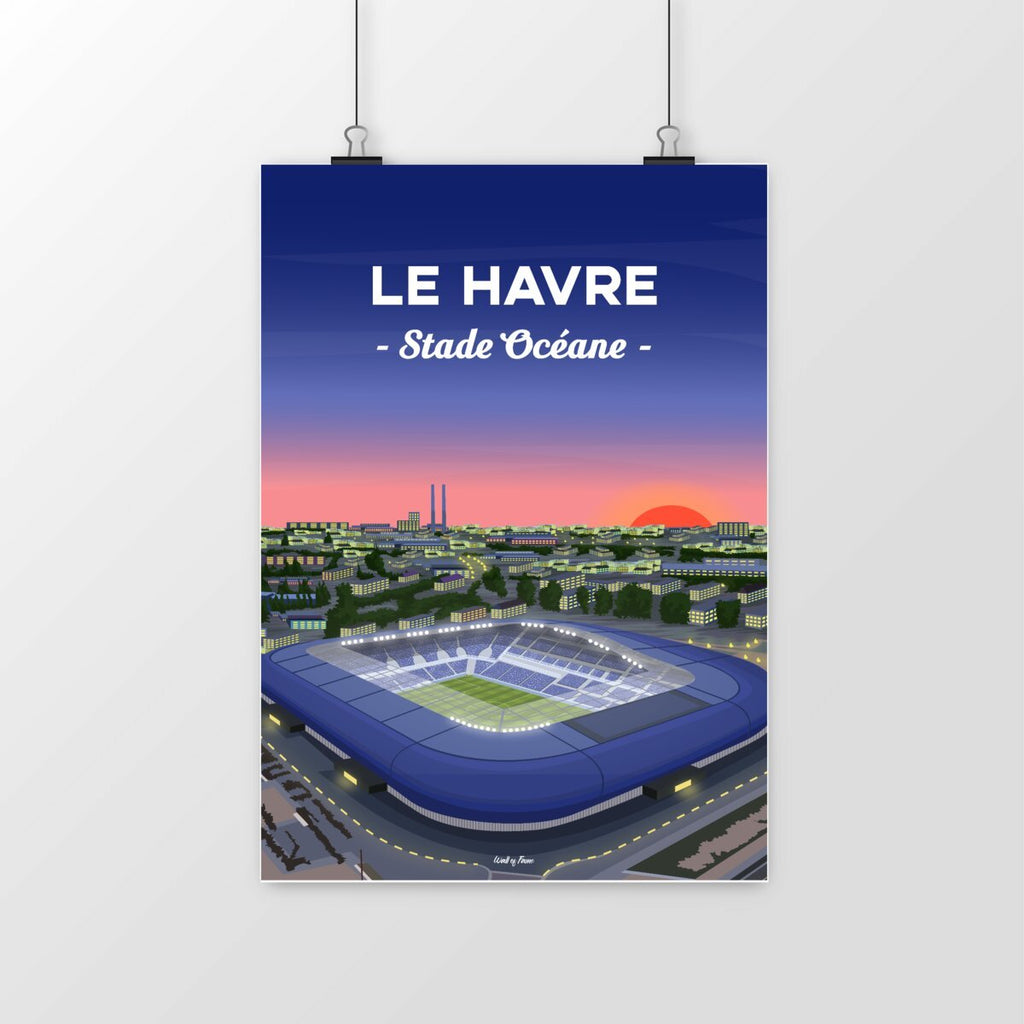 Le Havre - Stade Océane vu du ciel