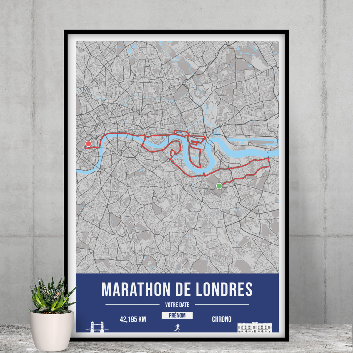 Londres - Marathon personnalisable