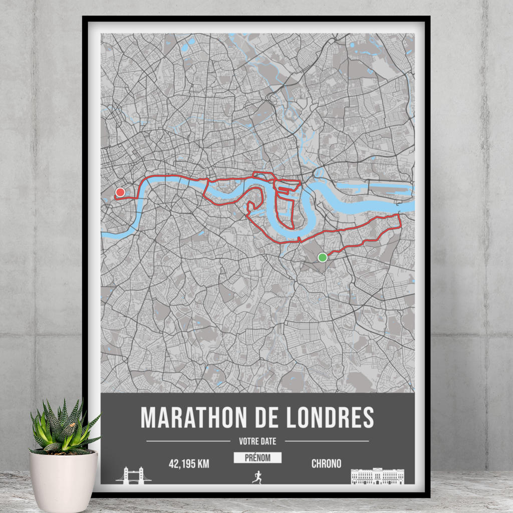 Londres - Marathon personnalisable