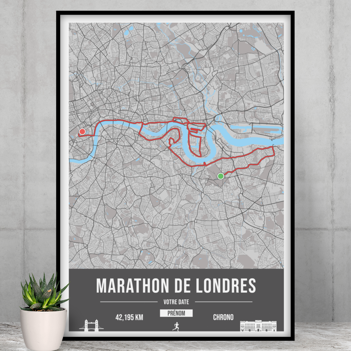 Londres - Marathon personnalisable