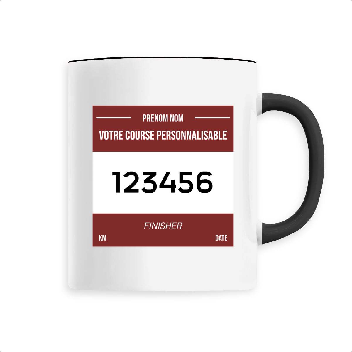 Mug course personnalisable