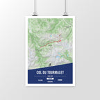 Col du Tourmalet - Affiche cyclisme personnalisable