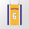 Affiche Basket Personnalisée - Maillot