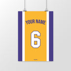 Affiche Basket Personnalisée - Maillot