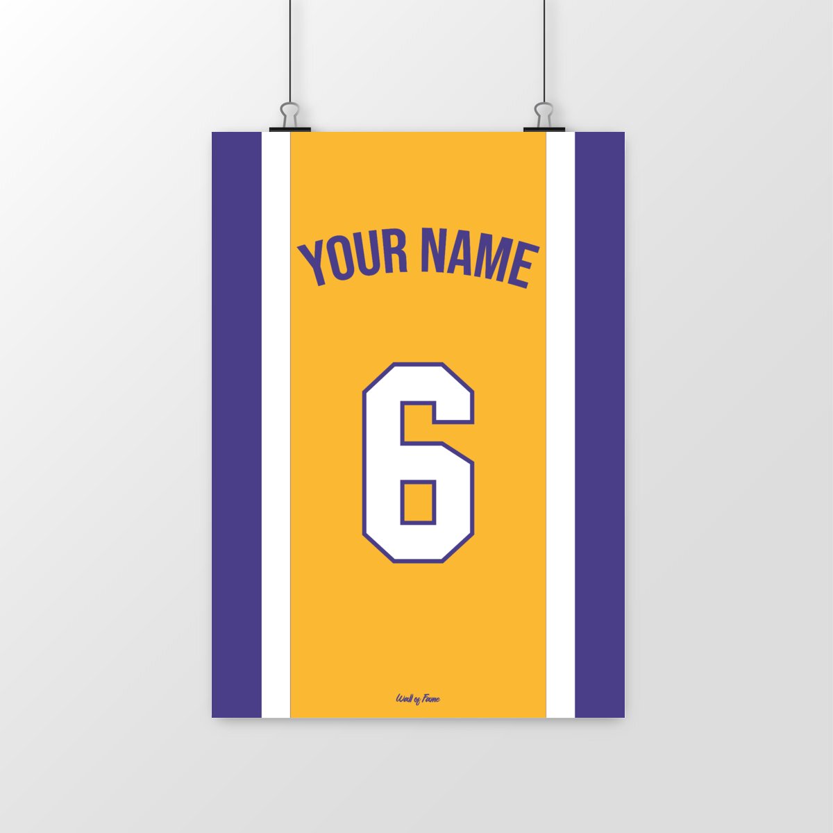 Affiche Basket Personnalisée - Maillot