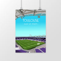 Poster Toulouse FC - Le cadeau déco pour les fans du TFC Poster Toulouse FC - Le cadeau déco pour les fans du TFC