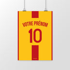 Affiche maillot Foot Personnalisable